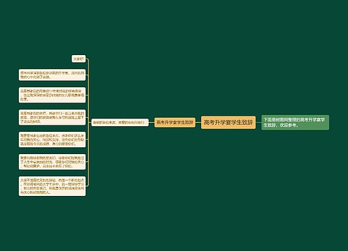 高考升学宴学生致辞