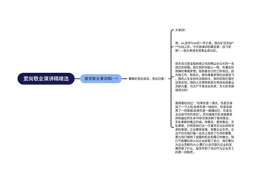 爱岗敬业演讲稿精选