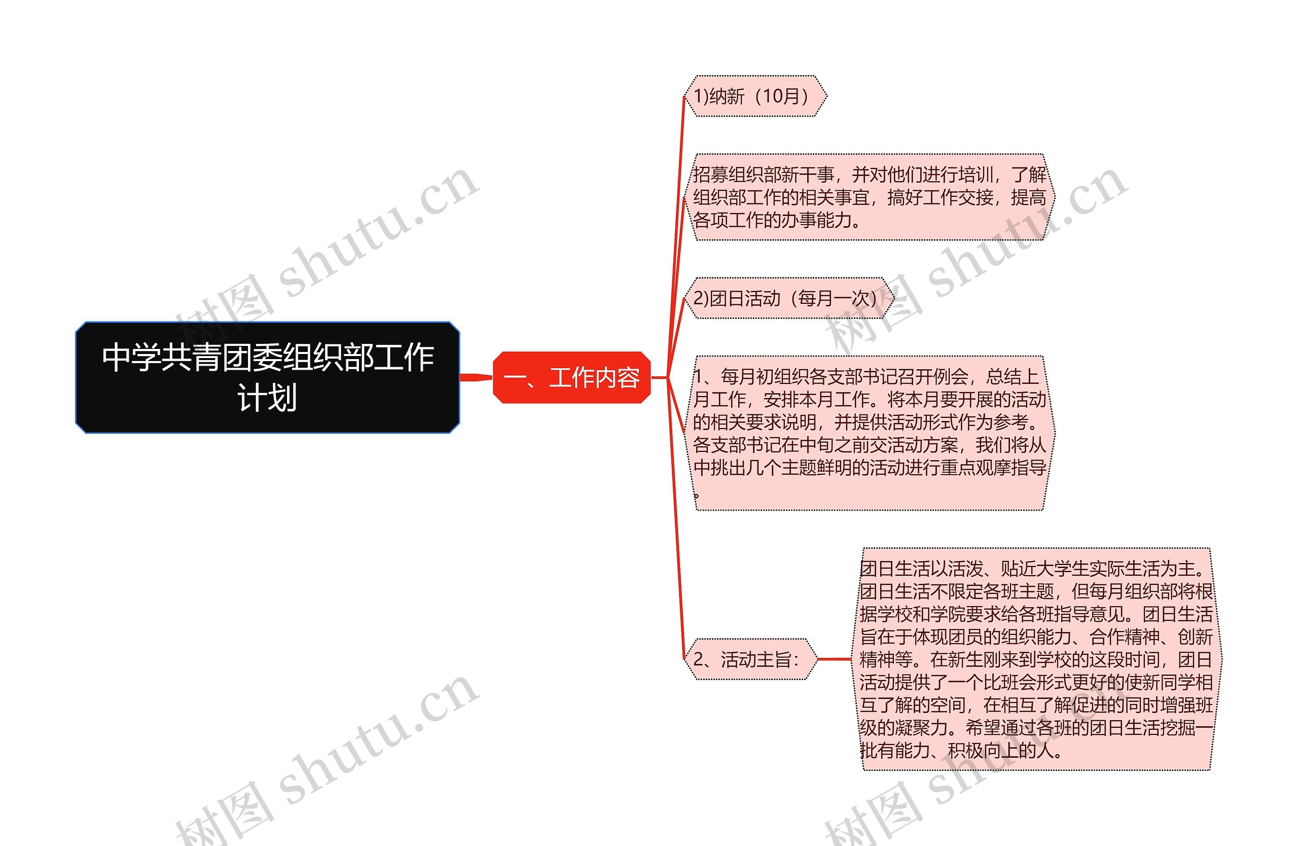 中学共青团委组织部工作计划