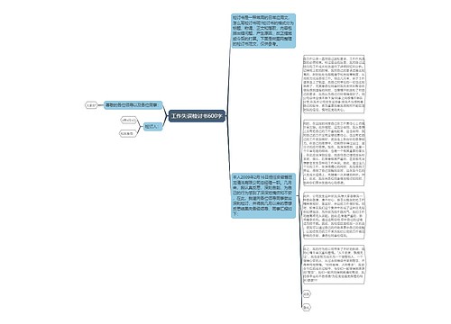 工作失误检讨书600字