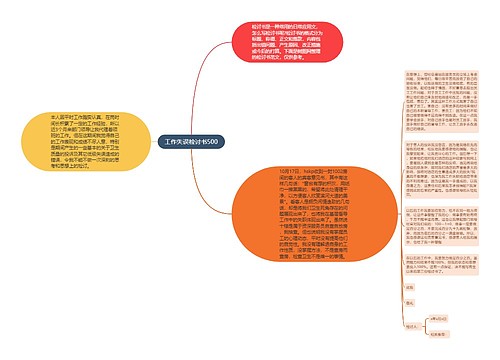 工作失误检讨书500