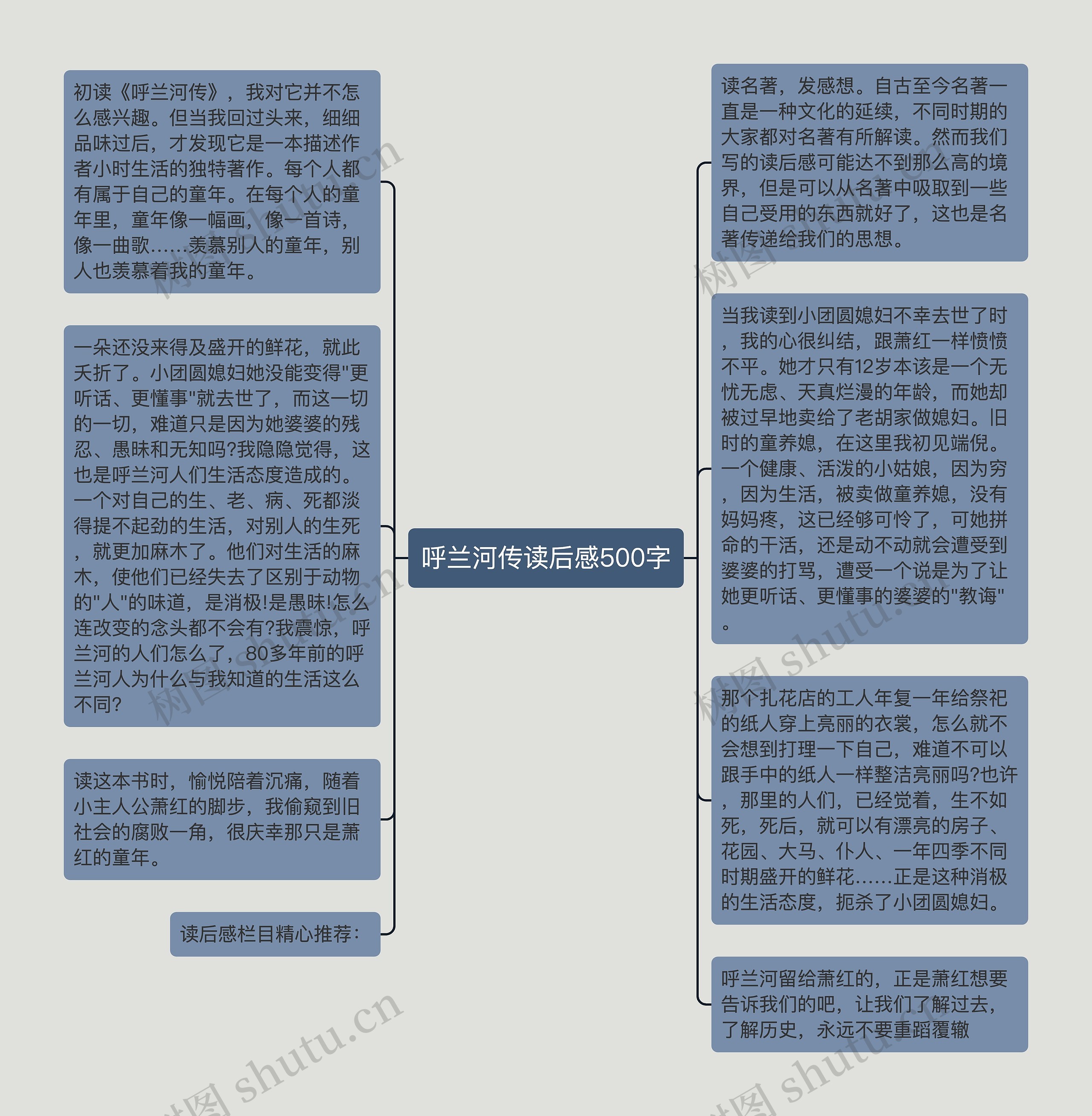 呼兰河传读后感500字
