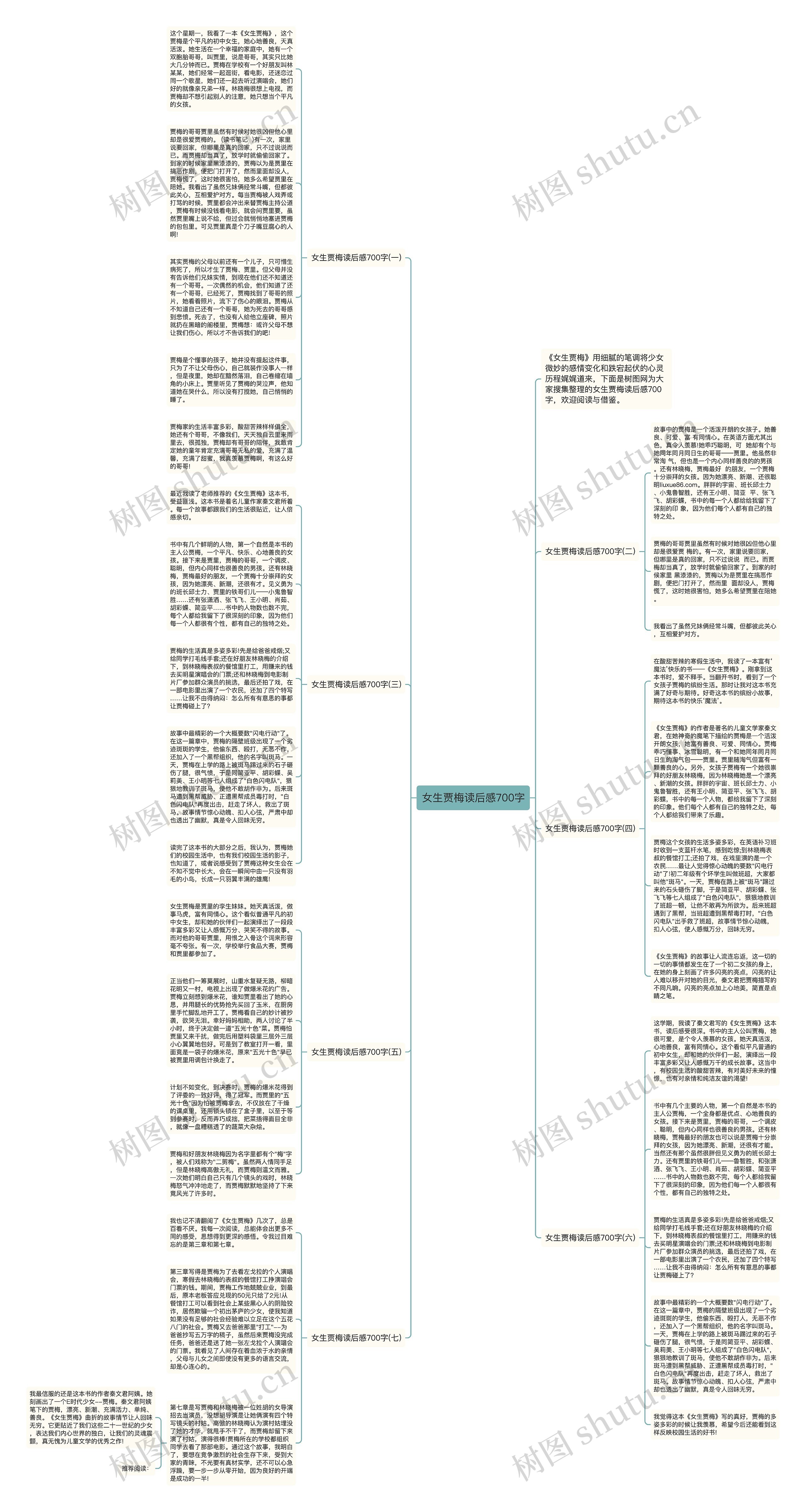 女生贾梅读后感700字