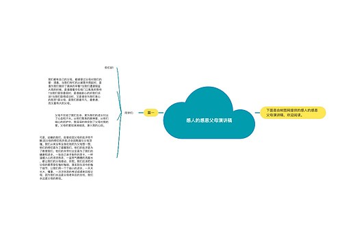 感人的感恩父母演讲稿