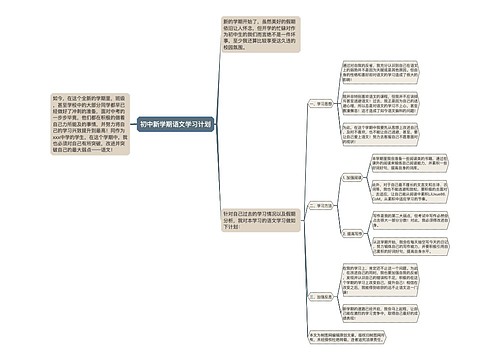 初中新学期语文学习计划