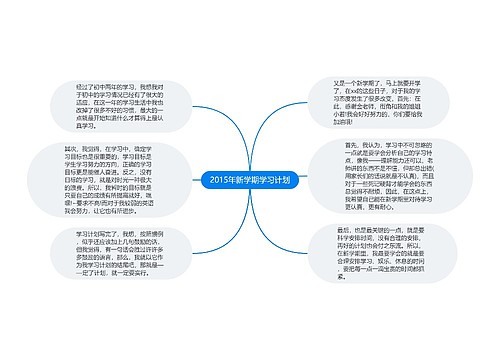 2015年新学期学习计划