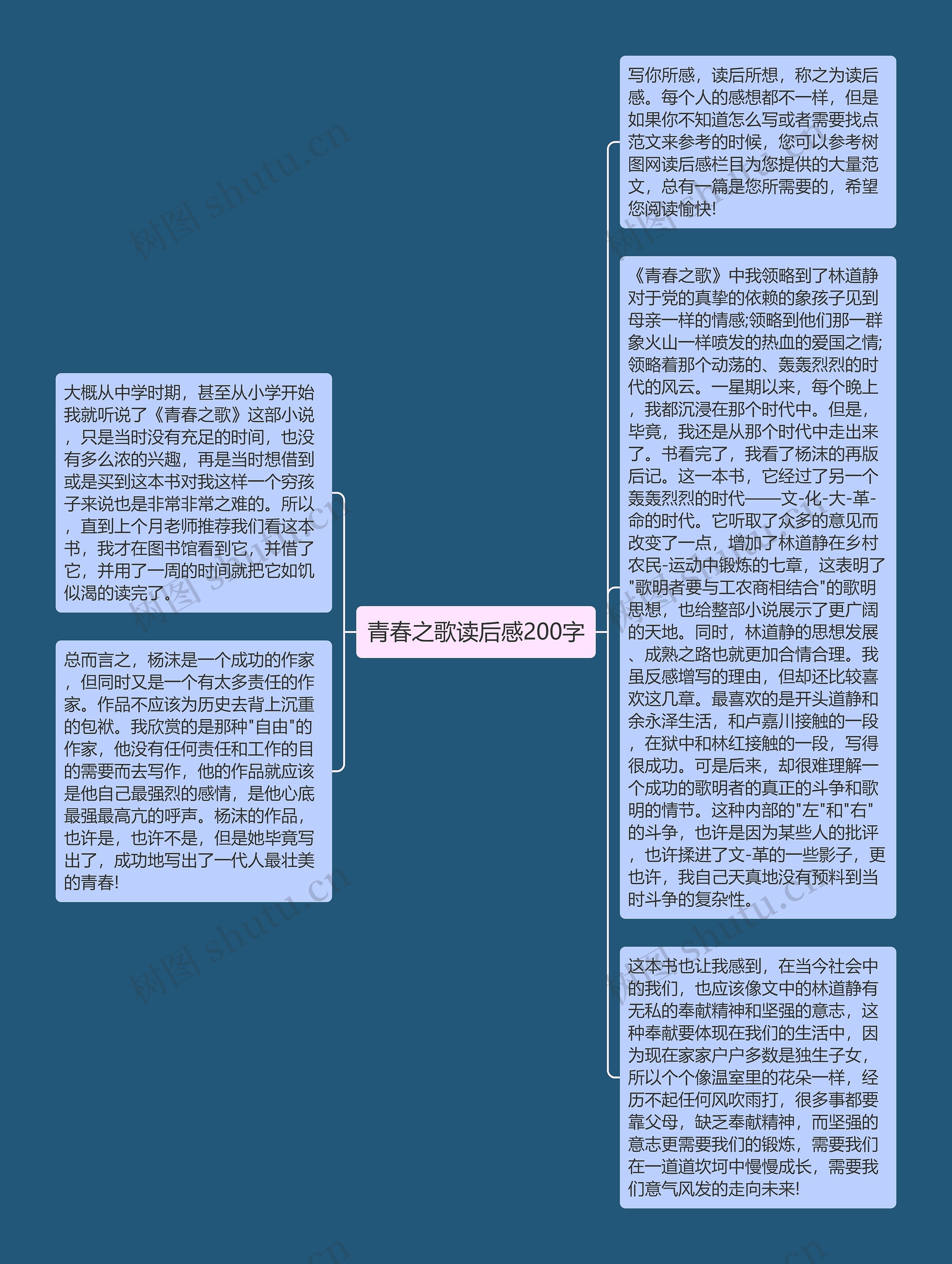 青春之歌读后感200字