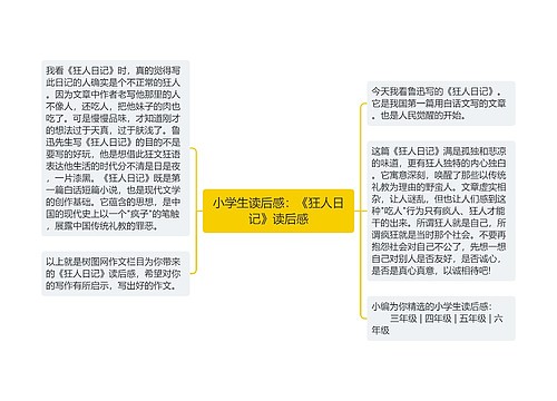 小学生读后感：《狂人日记》读后感