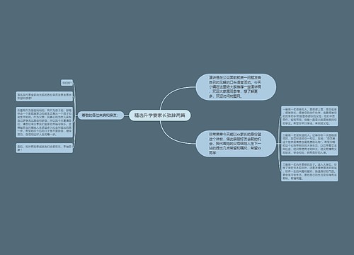 精选升学宴家长致辞两篇