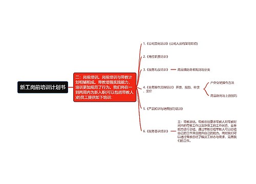 新工岗前培训计划书