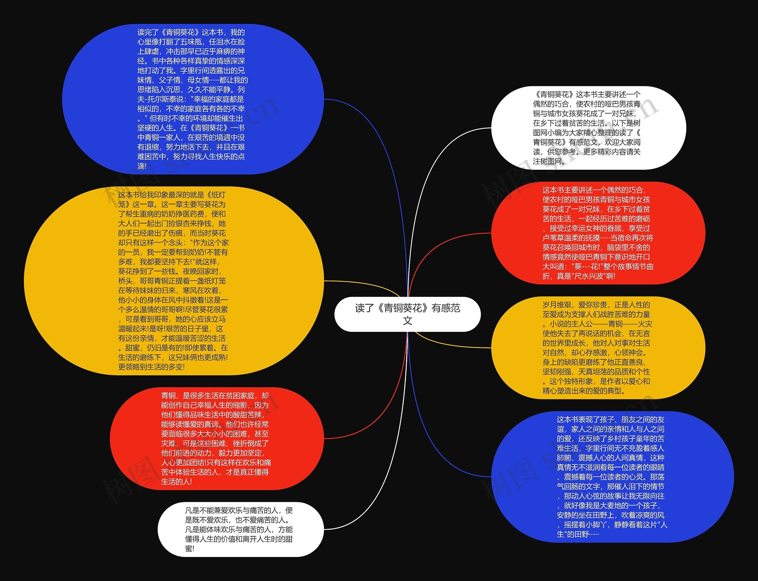 读了《青铜葵花》有感范文思维导图