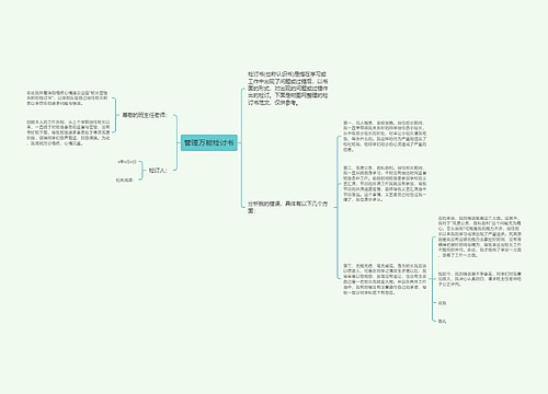 管理万能检讨书