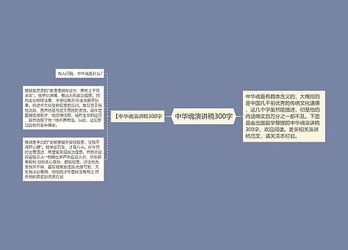 中华魂演讲稿300字