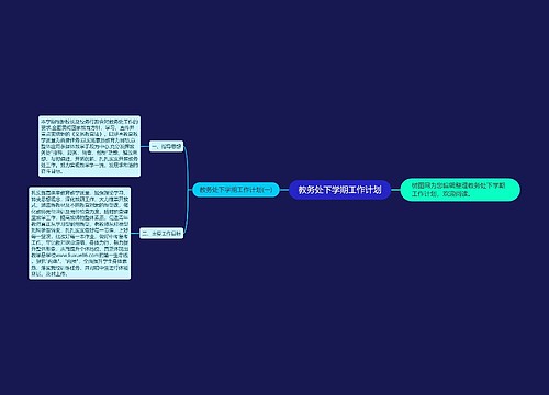 教务处下学期工作计划