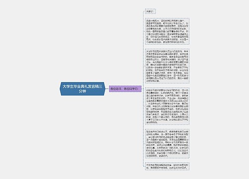 大学生毕业典礼发言稿三分钟