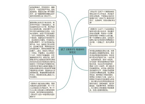 读了《草房子》有感800字范文