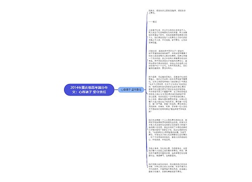 2014年重庆卷高考满分作文：心容诸子 坚守责任