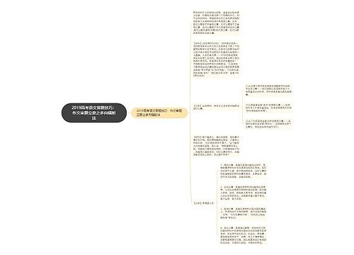 2019高考语文答题技巧：作文审题立意之多向辐射法