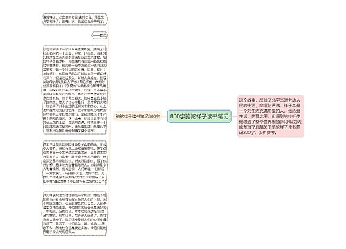 800字骆驼祥子读书笔记