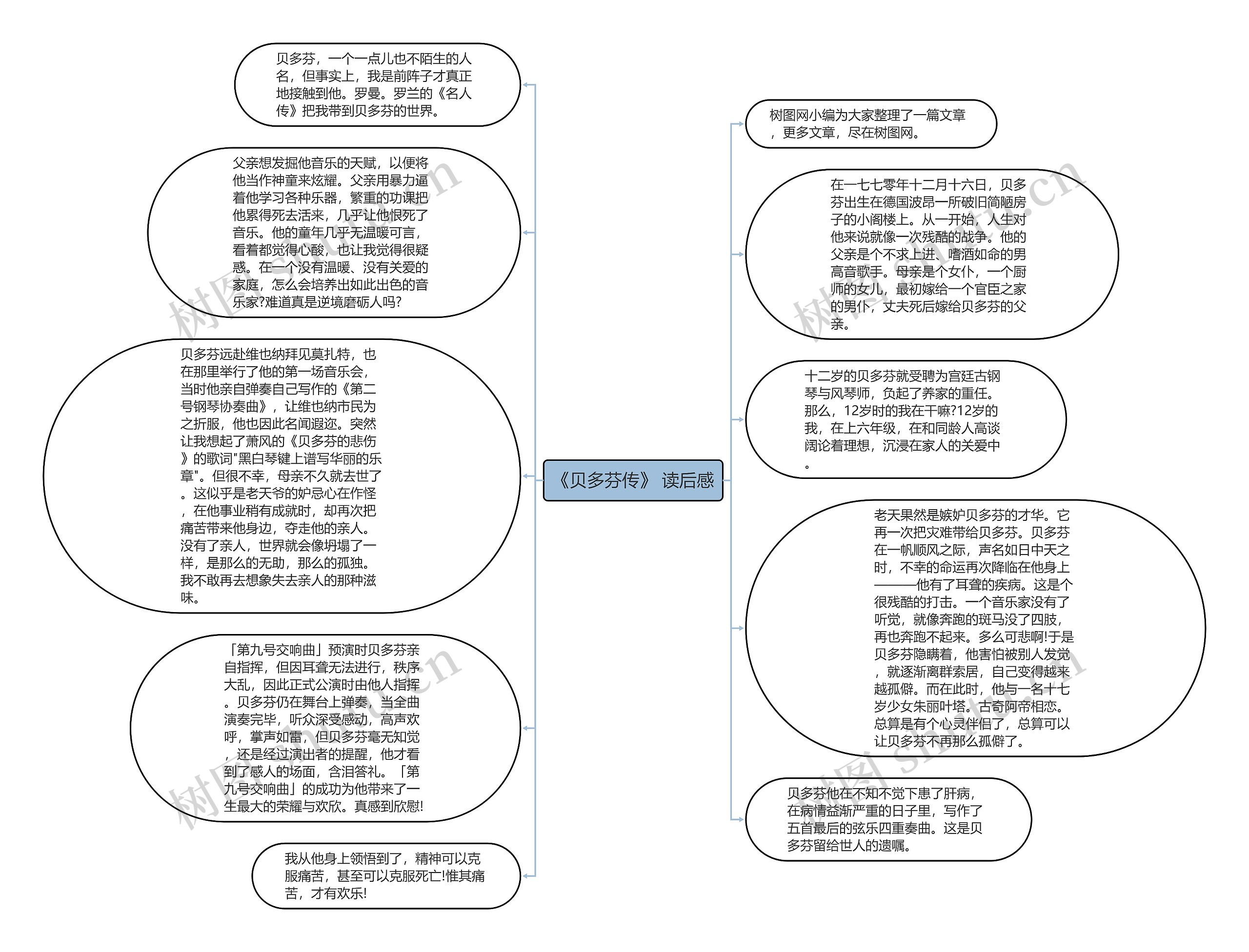 《贝多芬传》 读后感思维导图