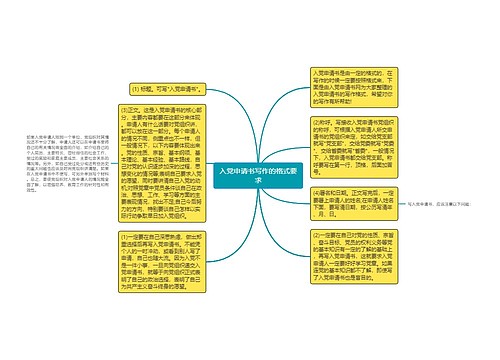 入党申请书写作的格式要求