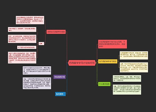 巴西留学学习计划如何写