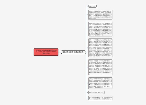 小学生讲文明树新风演讲稿850字