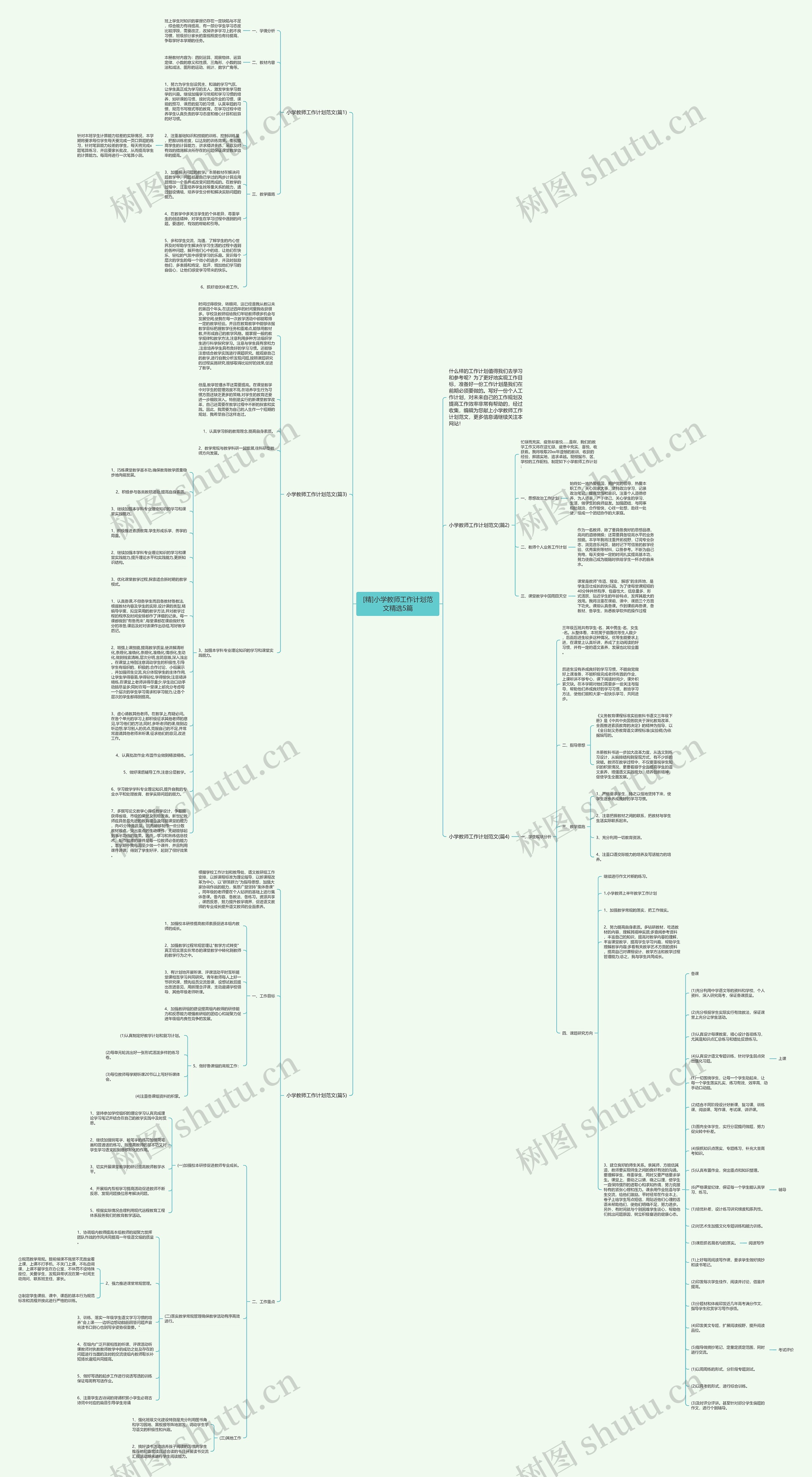 [精]小学教师工作计划范文精选5篇