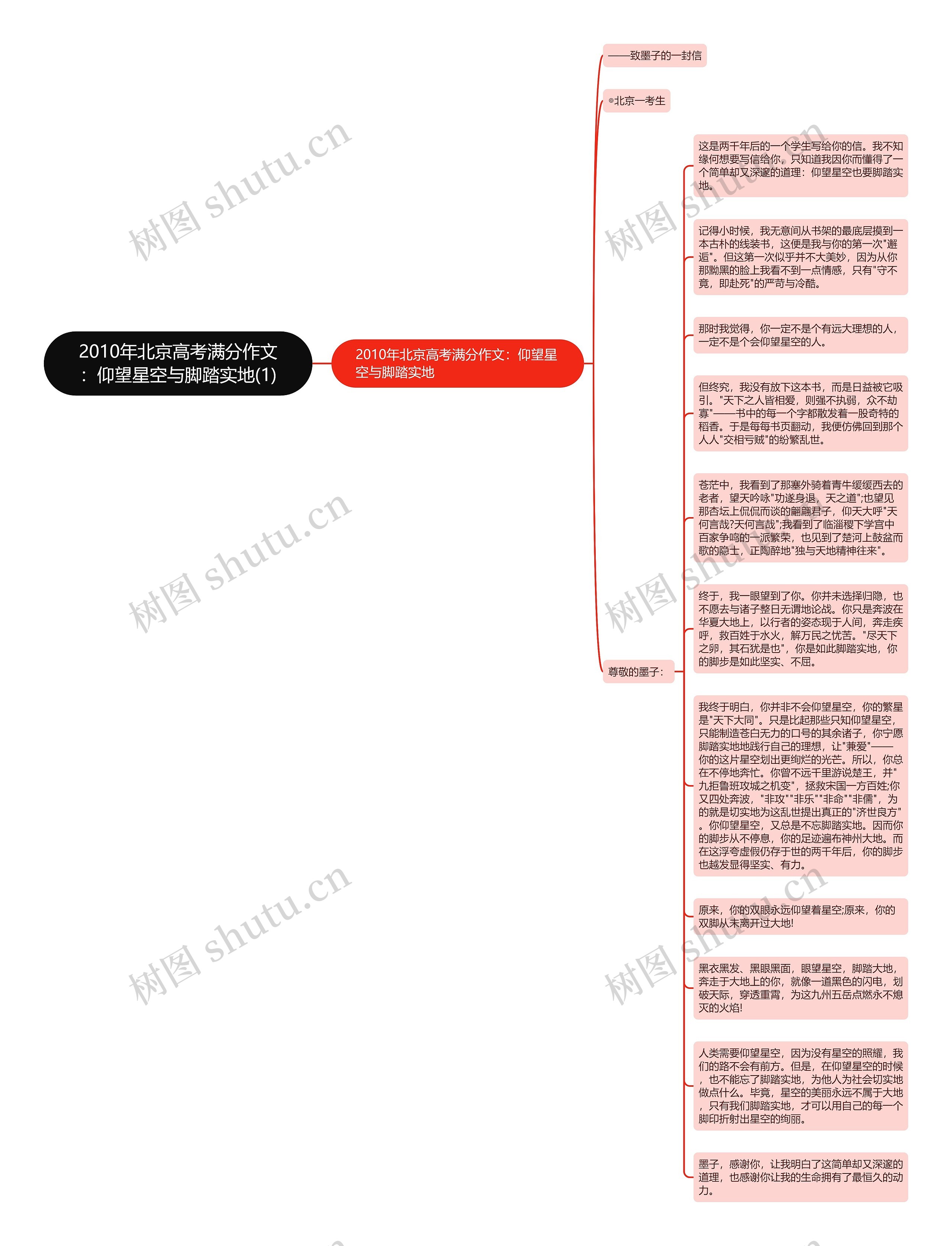 2010年北京高考满分作文：仰望星空与脚踏实地(1)