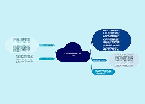 公司个人一月份工作计划2020