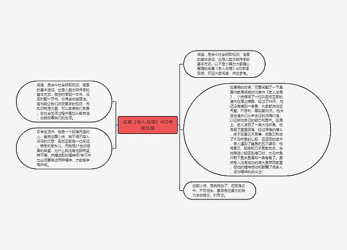 名著《老人与海》400字读后感