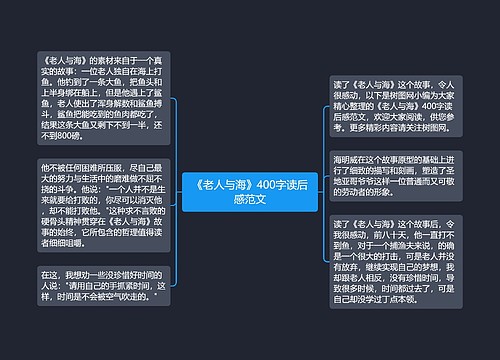 《老人与海》400字读后感范文