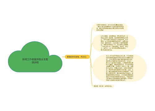 新闻工作者爱岗敬业主题演讲稿