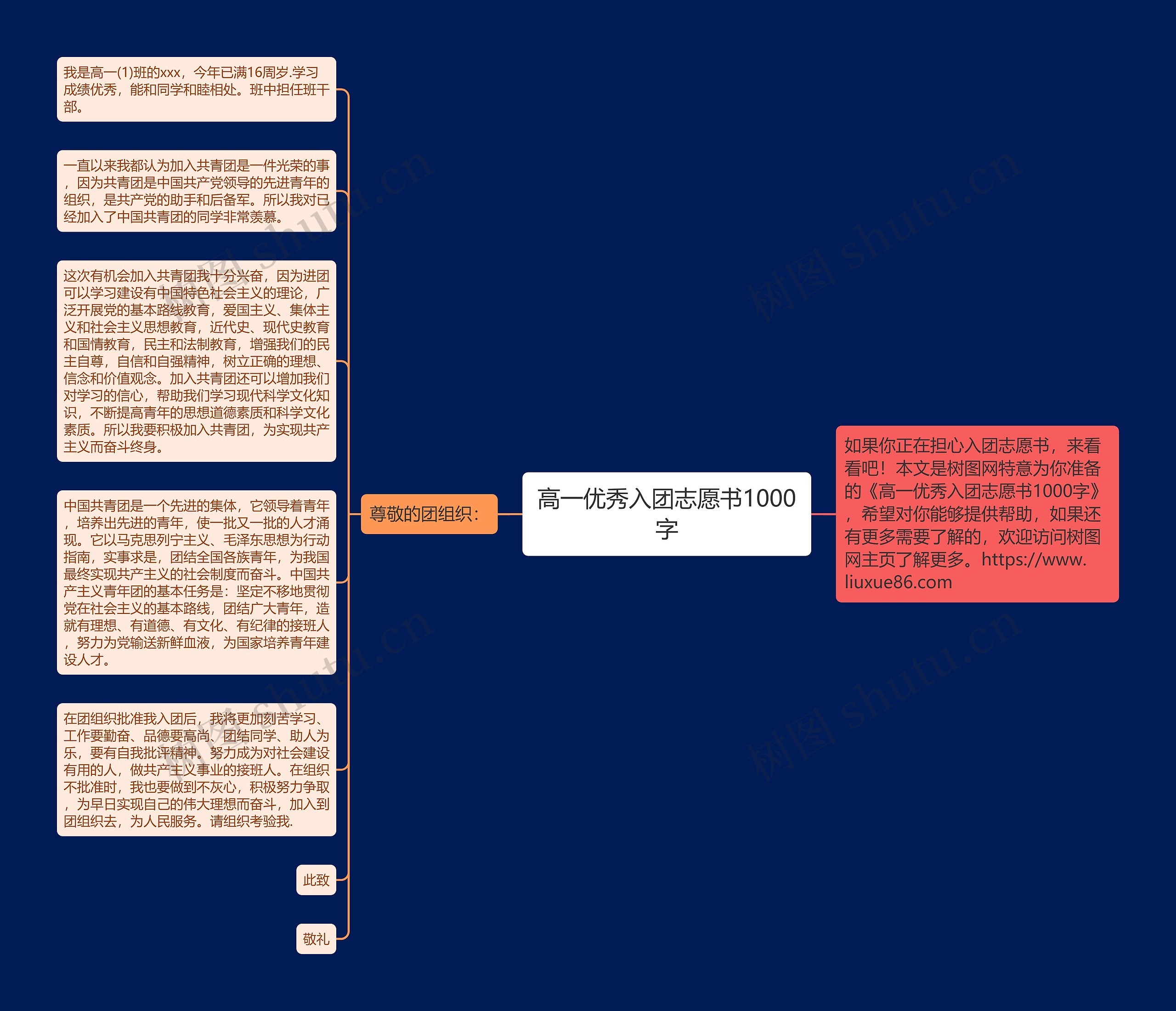 高一优秀入团志愿书1000字