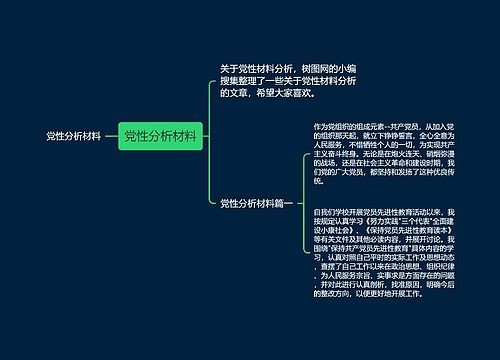 党性分析材料