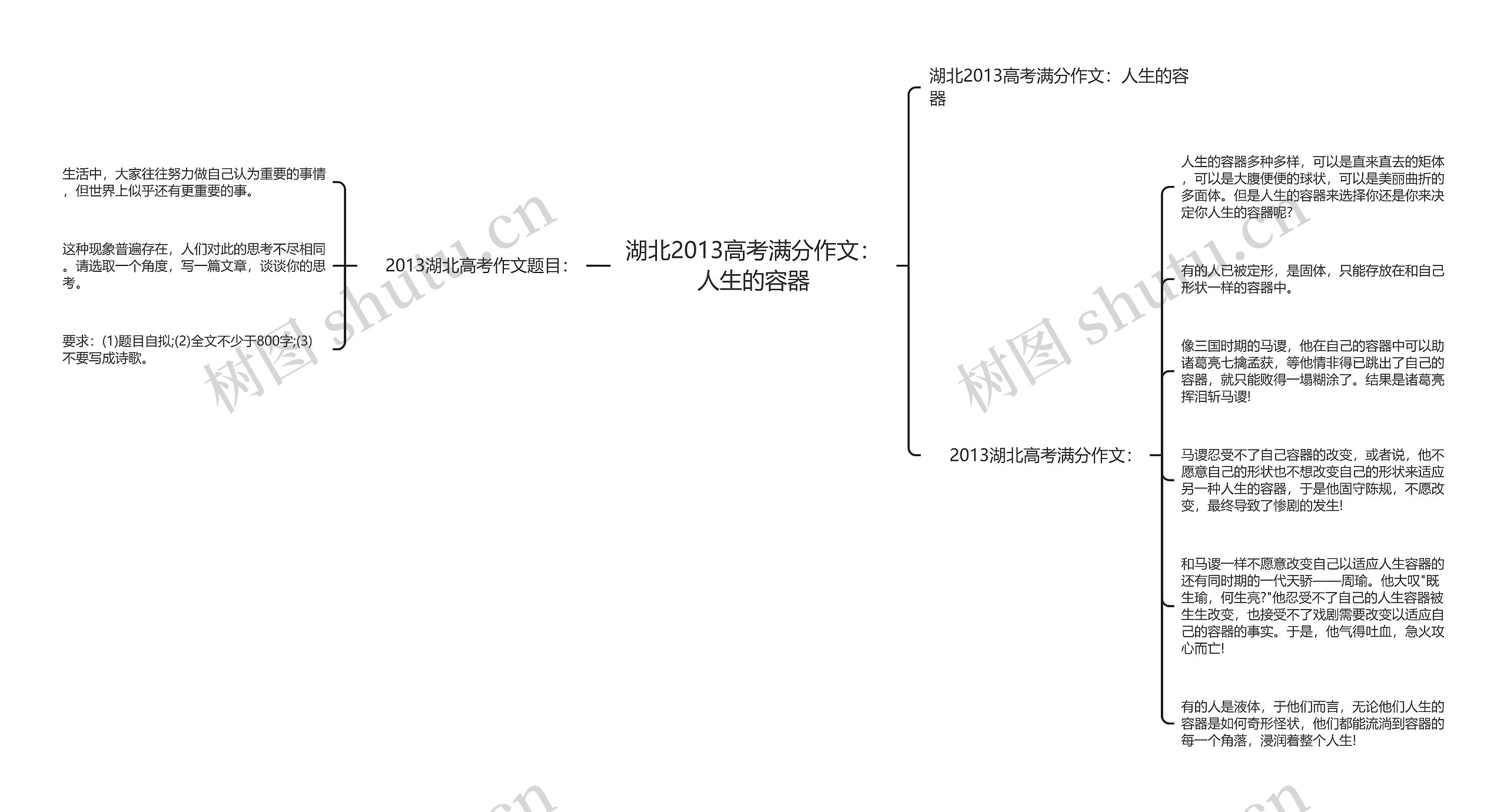 湖北2013高考满分作文：人生的容器