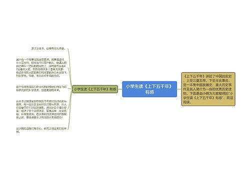 小学生读《上下五千年》有感