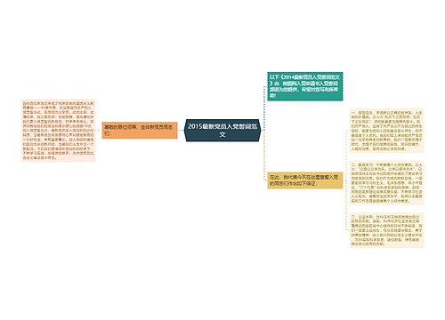 2015最新党员入党誓词范文