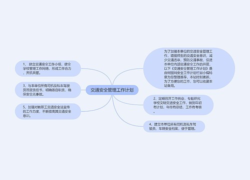 交通安全管理工作计划