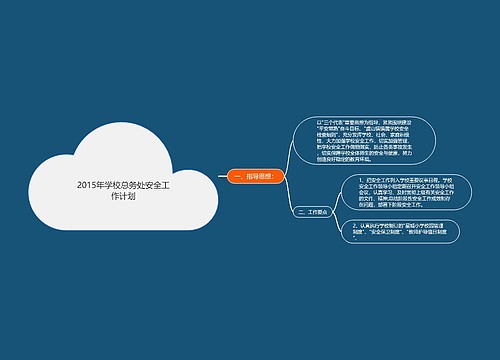 2015年学校总务处安全工作计划