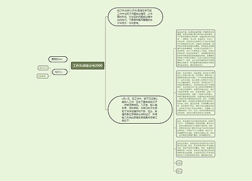 工作失误检讨书2000