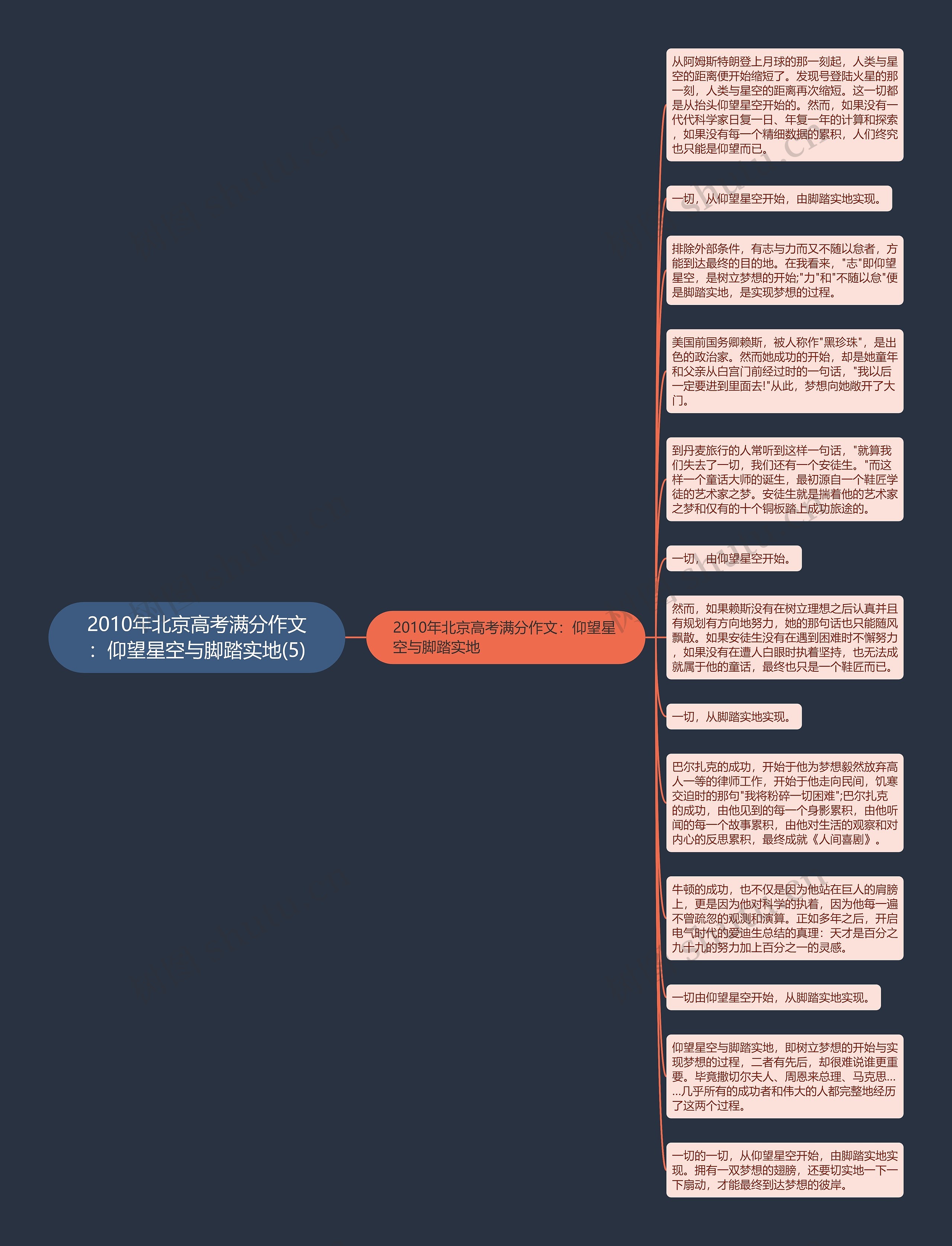 2010年北京高考满分作文：仰望星空与脚踏实地(5)