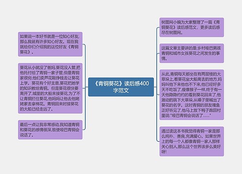 《青铜葵花》读后感400字范文