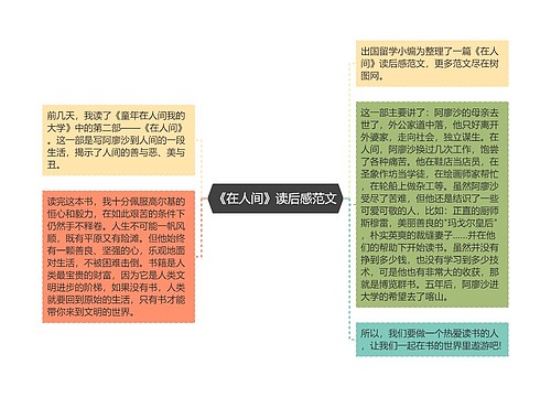 《在人间》读后感范文