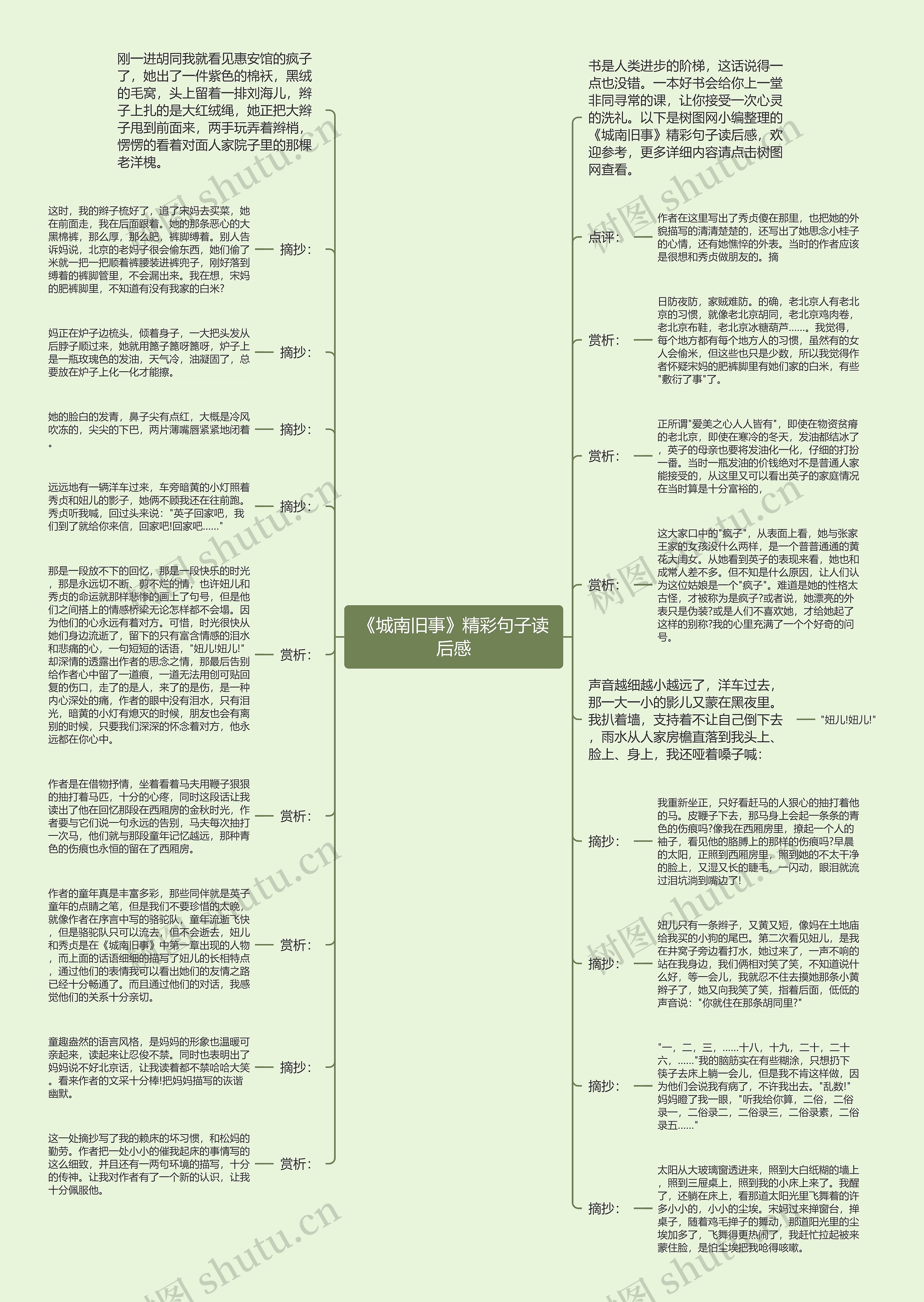 《城南旧事》精彩句子读后感