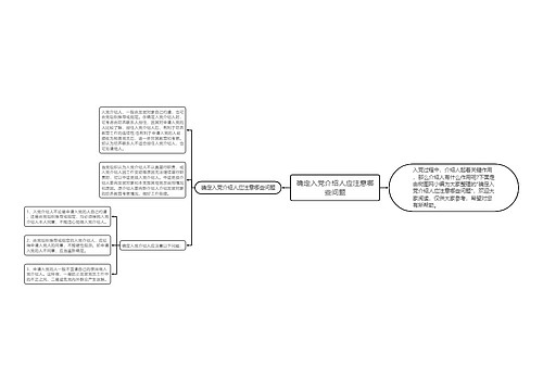 确定入党介绍人应注意哪些问题