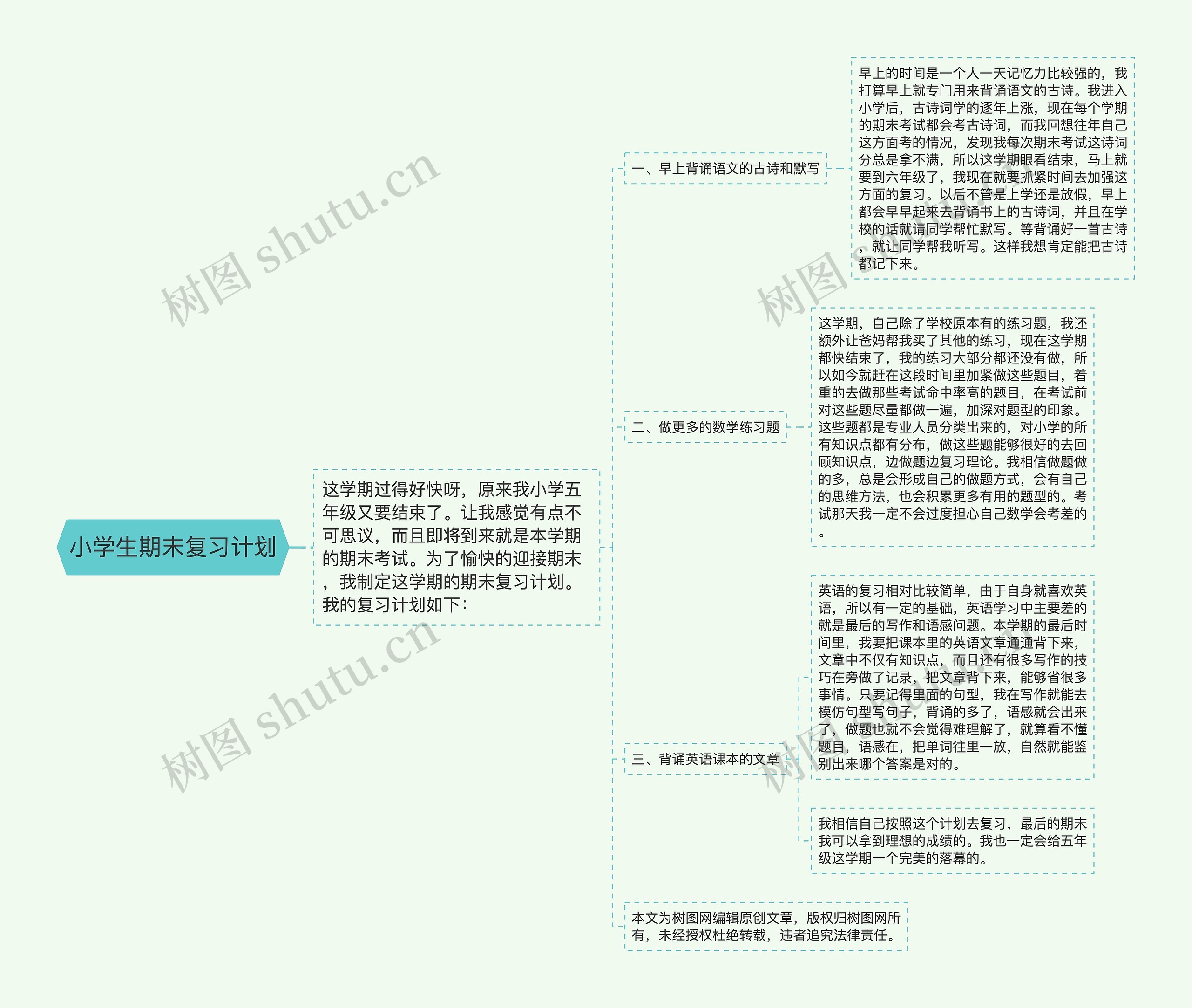 小学生期末复习计划