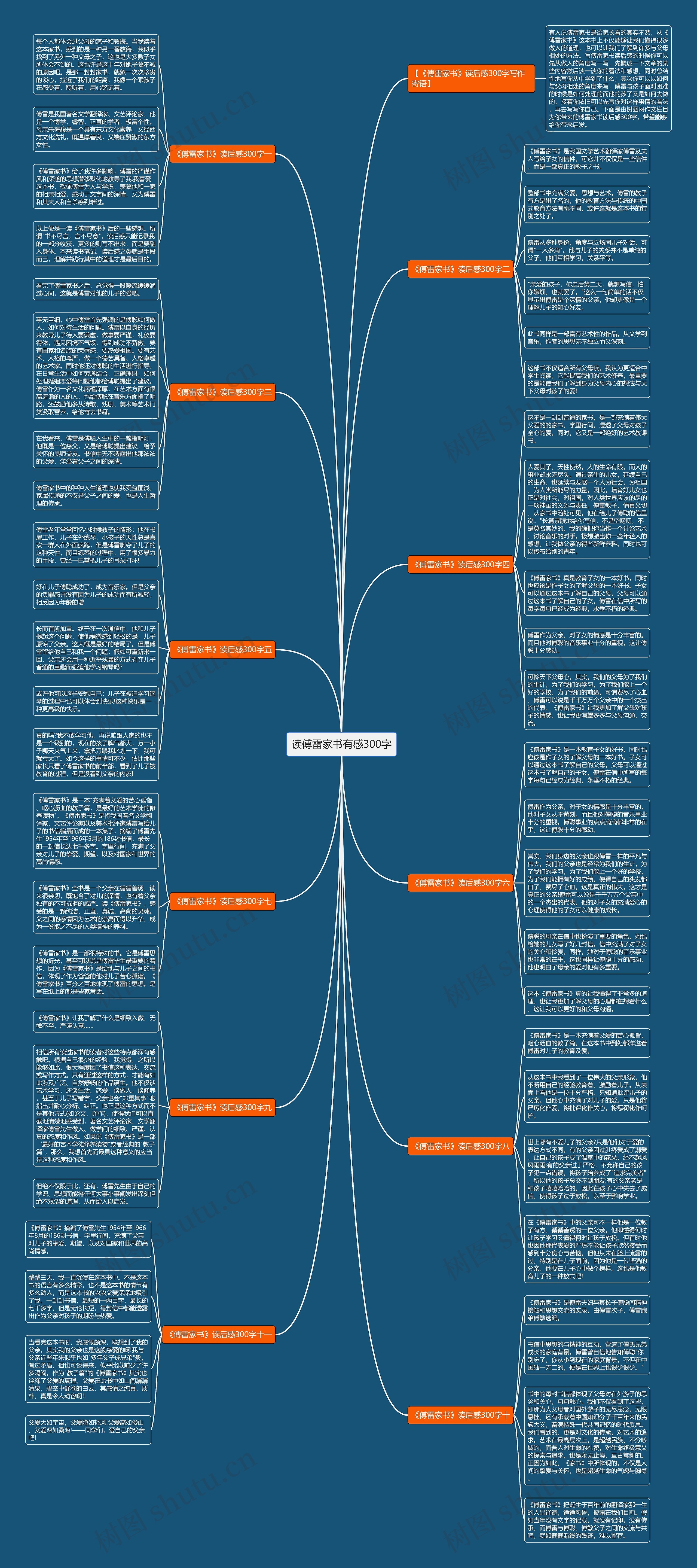 读傅雷家书有感300字思维导图