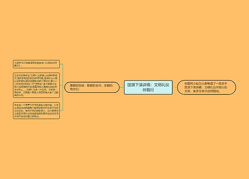 国旗下演讲稿：文明礼仪伴我行