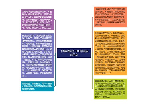 《青铜葵花》500字读后感范文